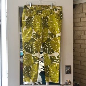Kate Spade Palm Tree Pants